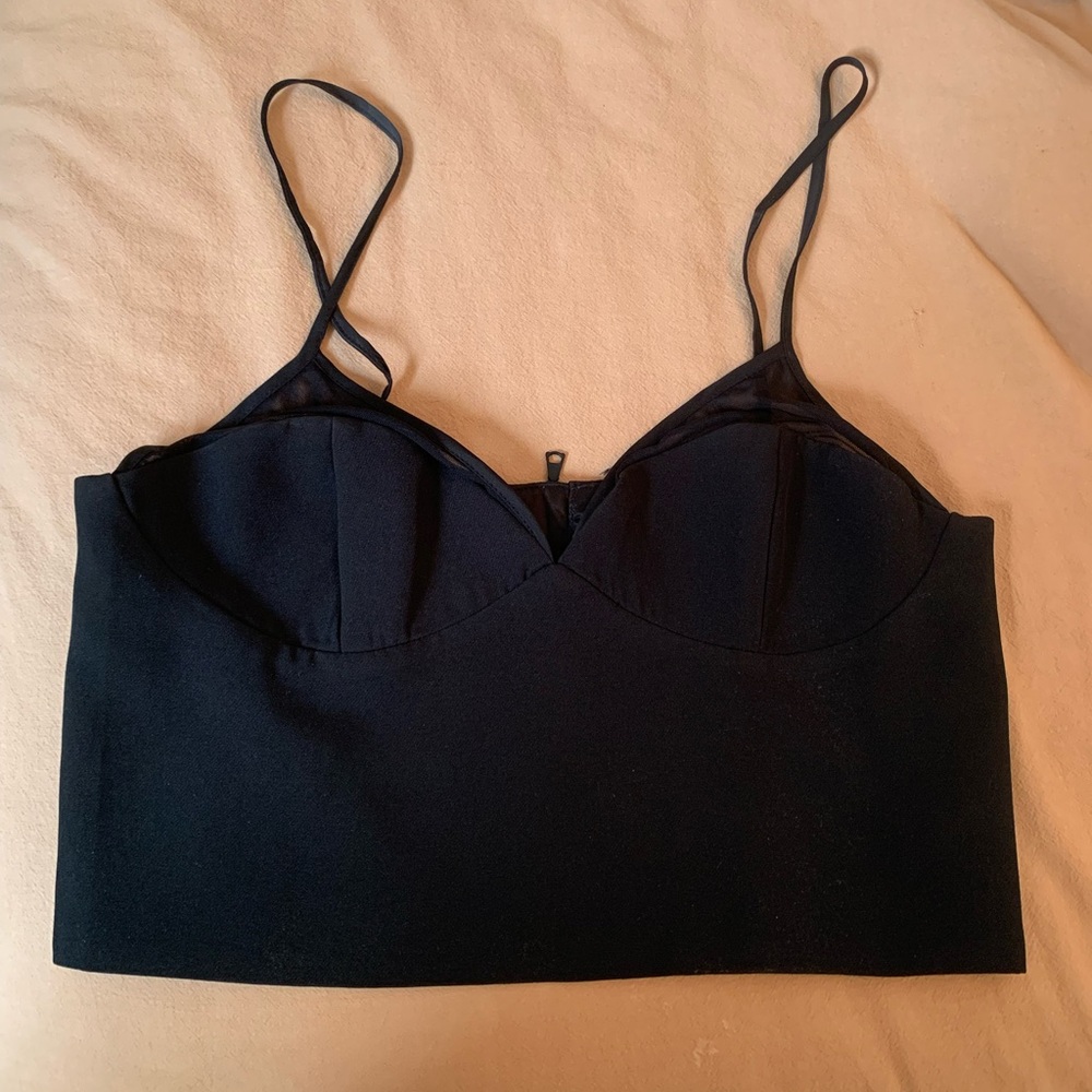 Bardot Bustier-Inspired Crop Top